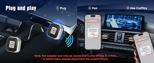 All in 1 Wireless CarPlay adapter