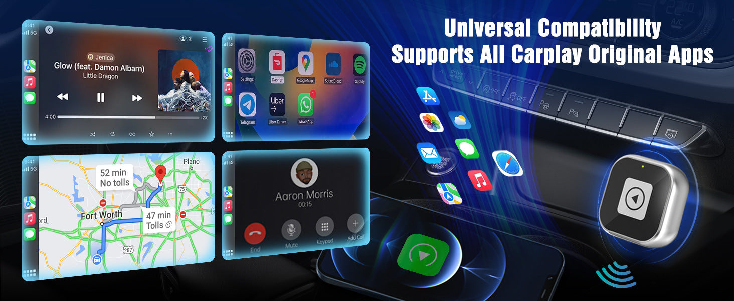 All in 1 Wireless CarPlay adapter